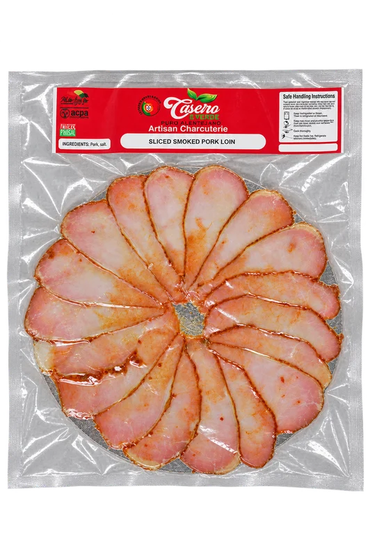 Caseiro Verde Puro Alentejano sliced smoked pork loin